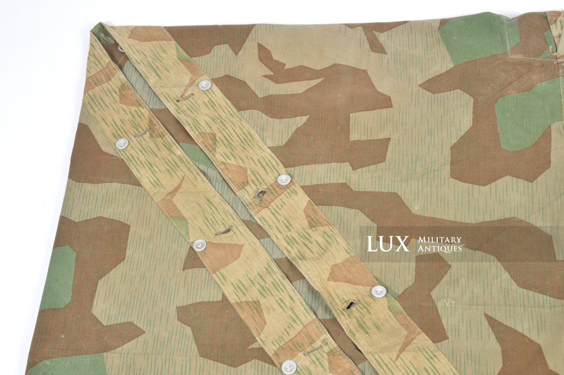German Heer / Luftwaffe splinter camouflage shelter quarter / poncho, « 1945 » - photo 9