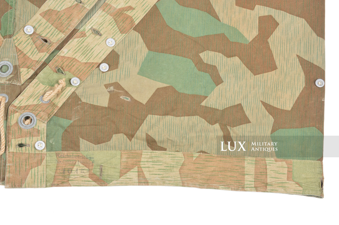 German Heer / Luftwaffe splinter camouflage shelter quarter / poncho, « 1945 » - photo 11