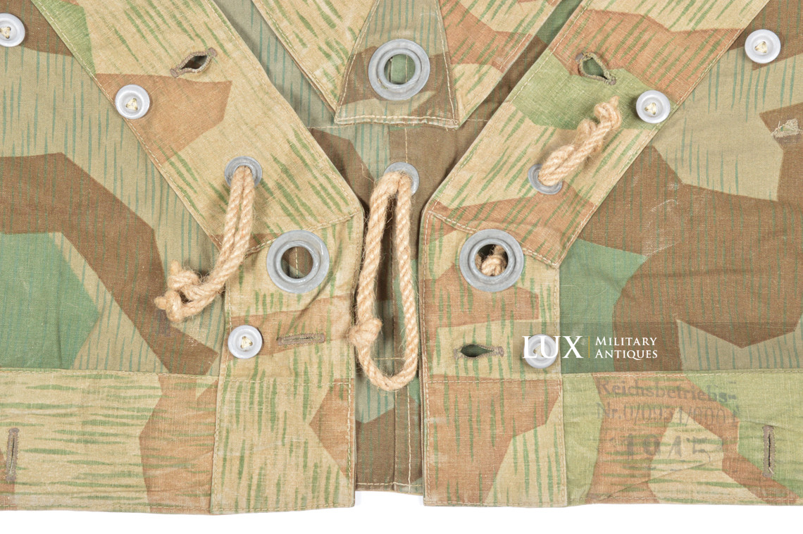 German Heer / Luftwaffe splinter camouflage shelter quarter / poncho, « 1945 » - photo 12