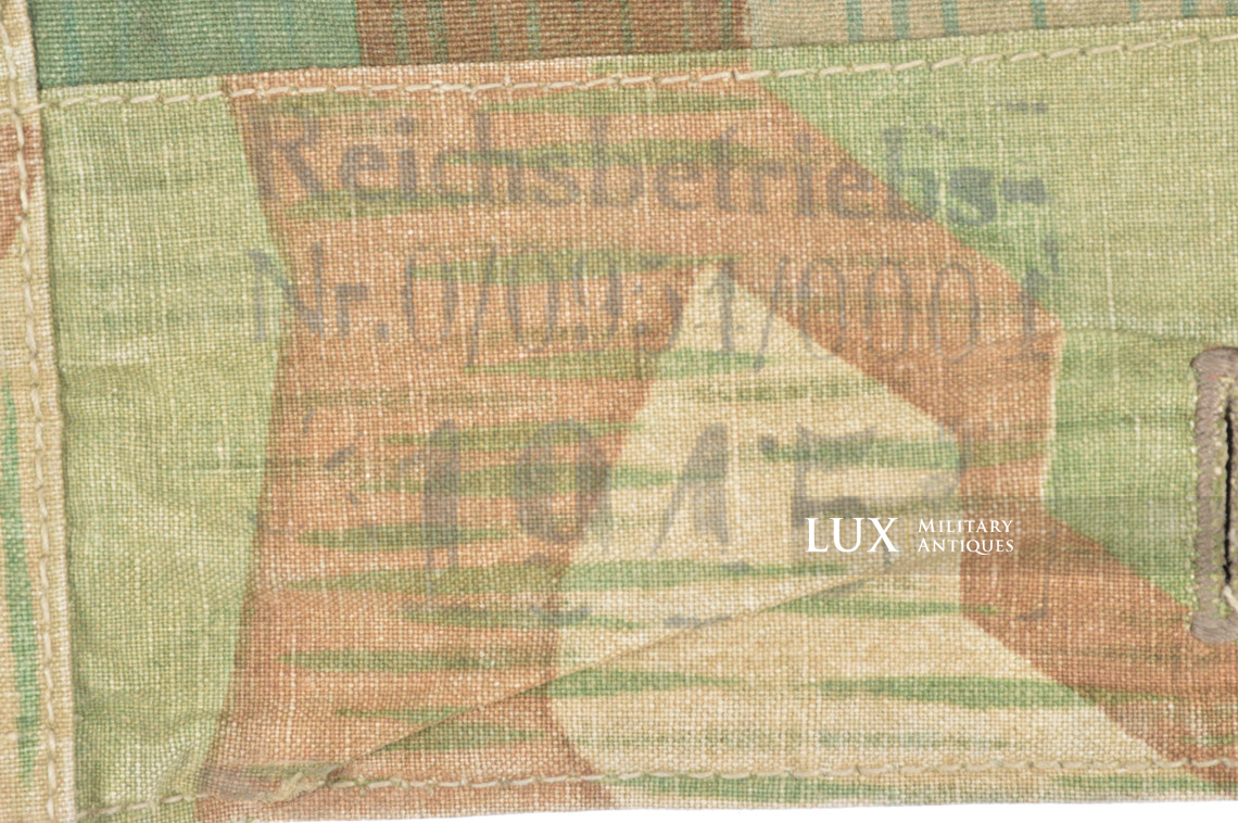 German Heer / Luftwaffe splinter camouflage shelter quarter / poncho, « 1945 » - photo 13