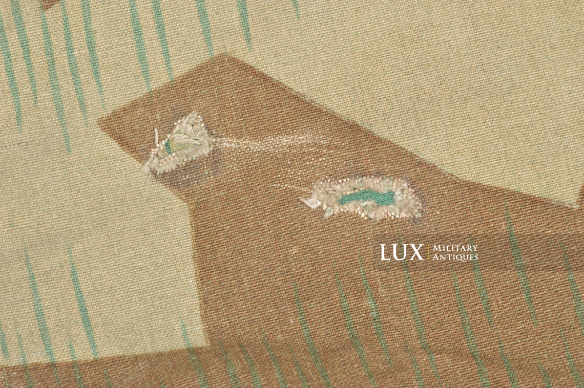 German Heer / Luftwaffe splinter camouflage shelter quarter / poncho, « 1945 » - photo 14