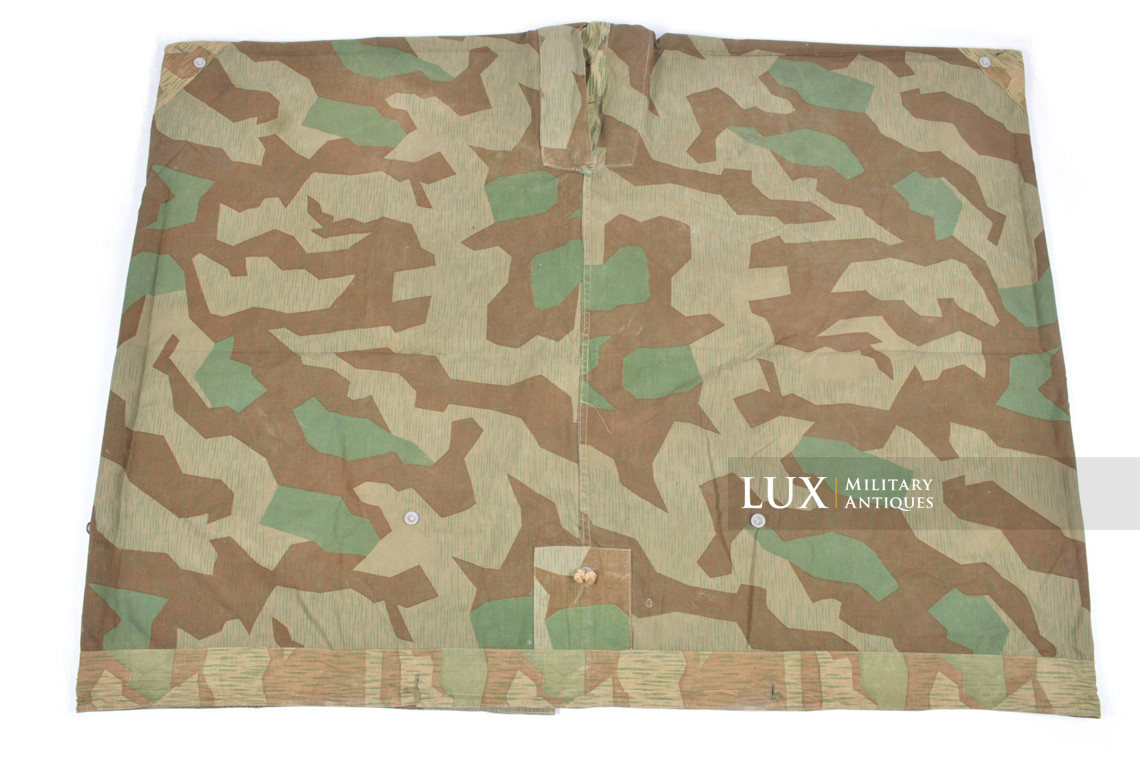 German Heer / Luftwaffe splinter camouflage shelter quarter / poncho, « 1945 » - photo 16