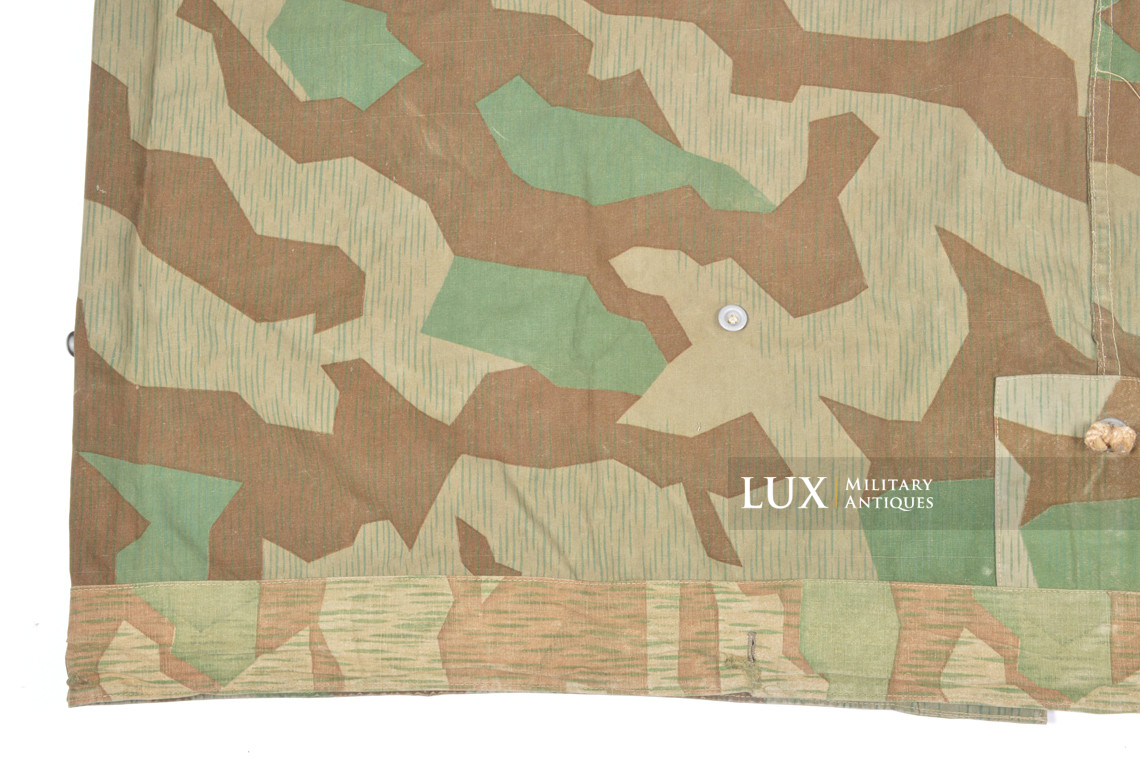 German Heer / Luftwaffe splinter camouflage shelter quarter / poncho, « 1945 » - photo 17