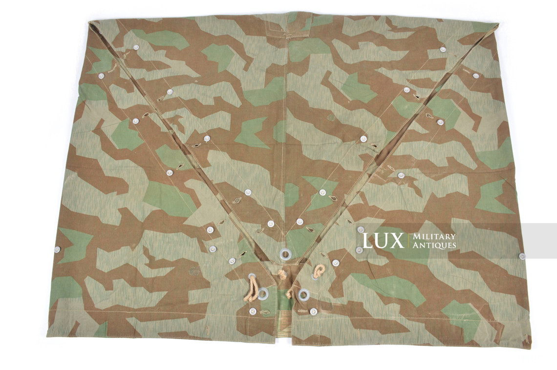 German Heer / Luftwaffe splinter camouflage shelter quarter / poncho, « 1945 » - photo 22