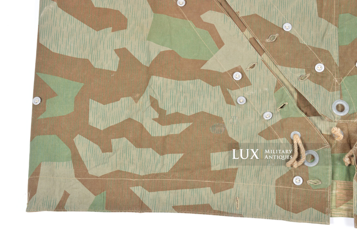 German Heer / Luftwaffe splinter camouflage shelter quarter / poncho, « 1945 » - photo 23