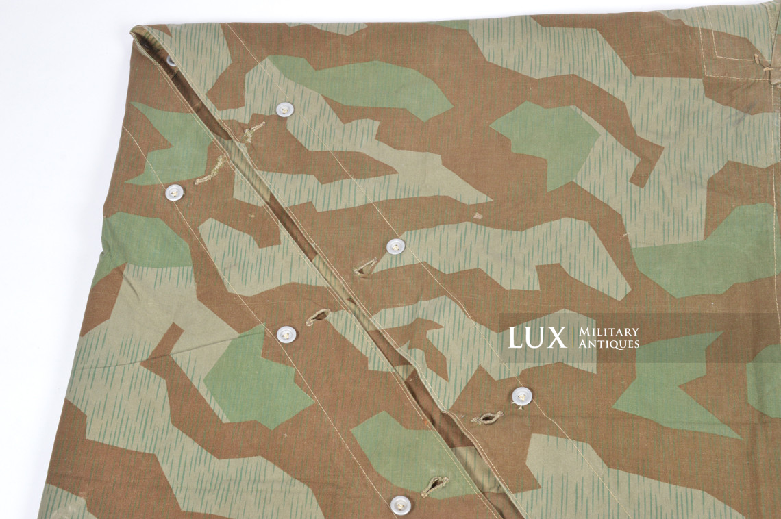 German Heer / Luftwaffe splinter camouflage shelter quarter / poncho, « 1945 » - photo 24