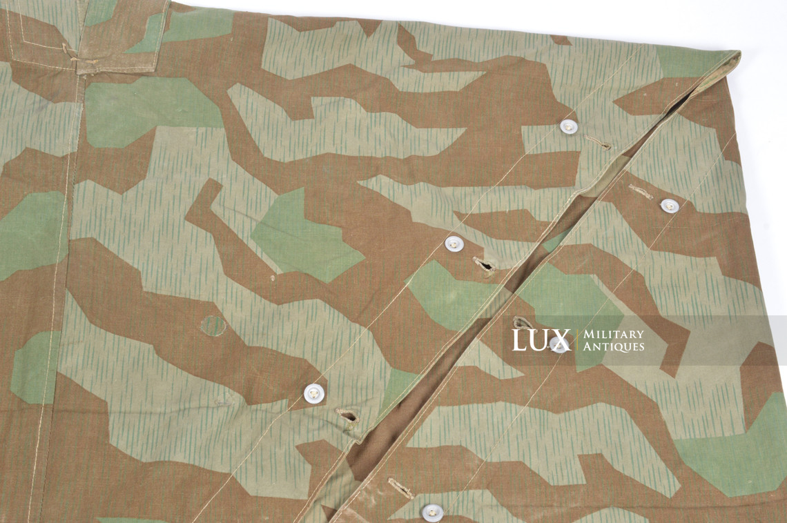 German Heer / Luftwaffe splinter camouflage shelter quarter / poncho, « 1945 » - photo 25