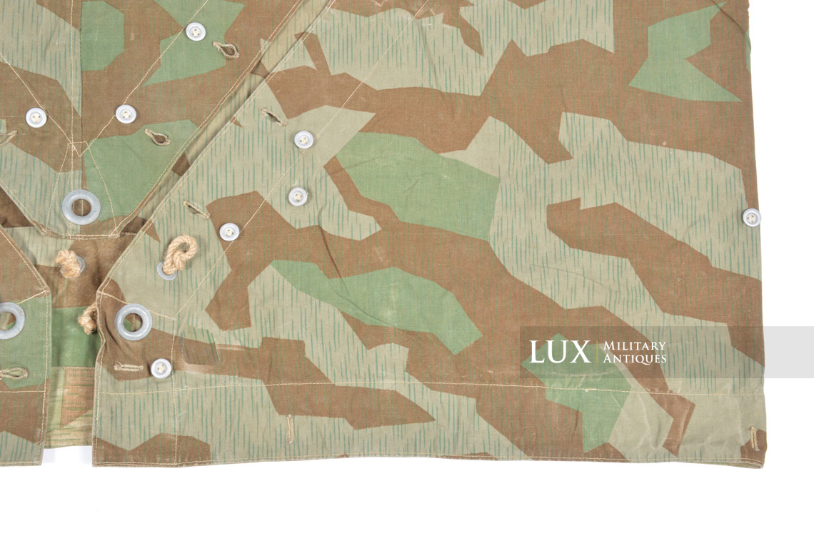 German Heer / Luftwaffe splinter camouflage shelter quarter / poncho, « 1945 » - photo 26