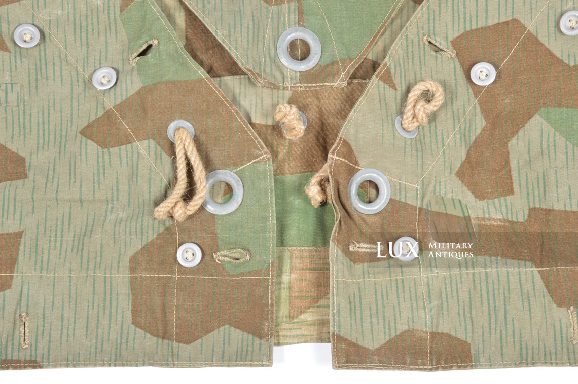 German Heer / Luftwaffe splinter camouflage shelter quarter / poncho, « 1945 » - photo 27