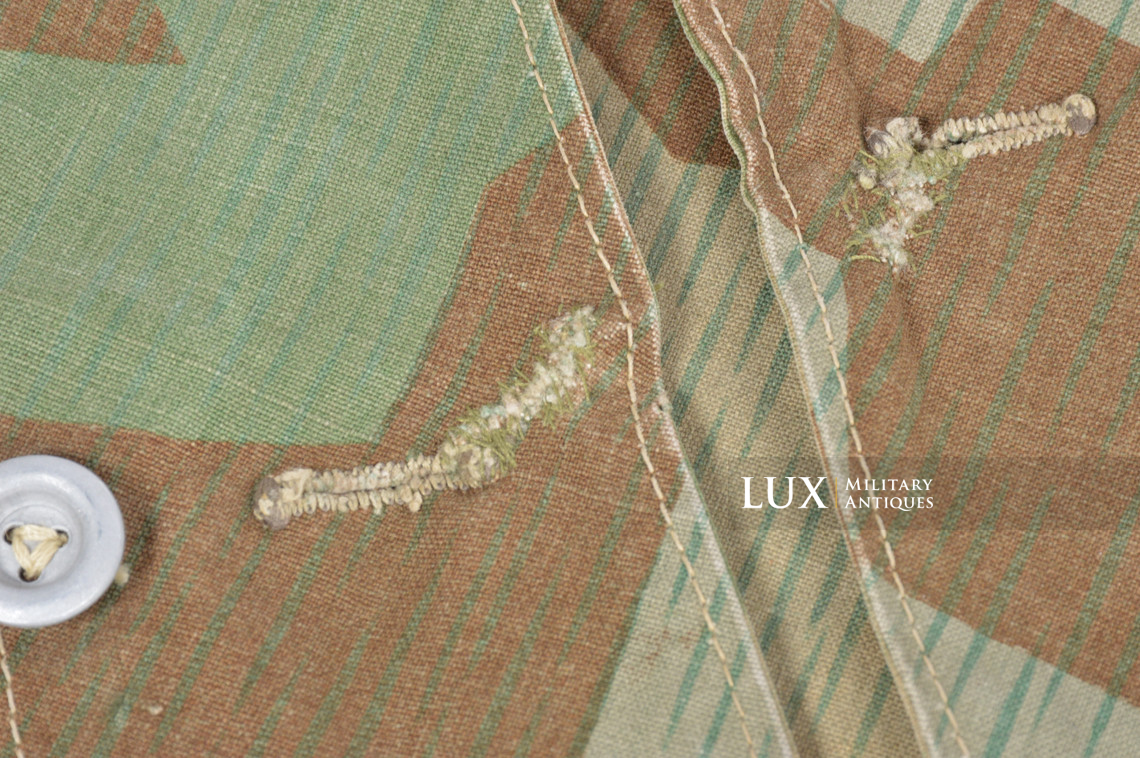 German Heer / Luftwaffe splinter camouflage shelter quarter / poncho, « 1945 » - photo 30