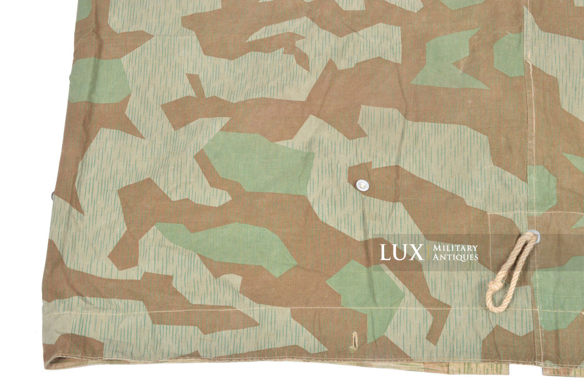 German Heer / Luftwaffe splinter camouflage shelter quarter / poncho, « 1945 » - photo 32