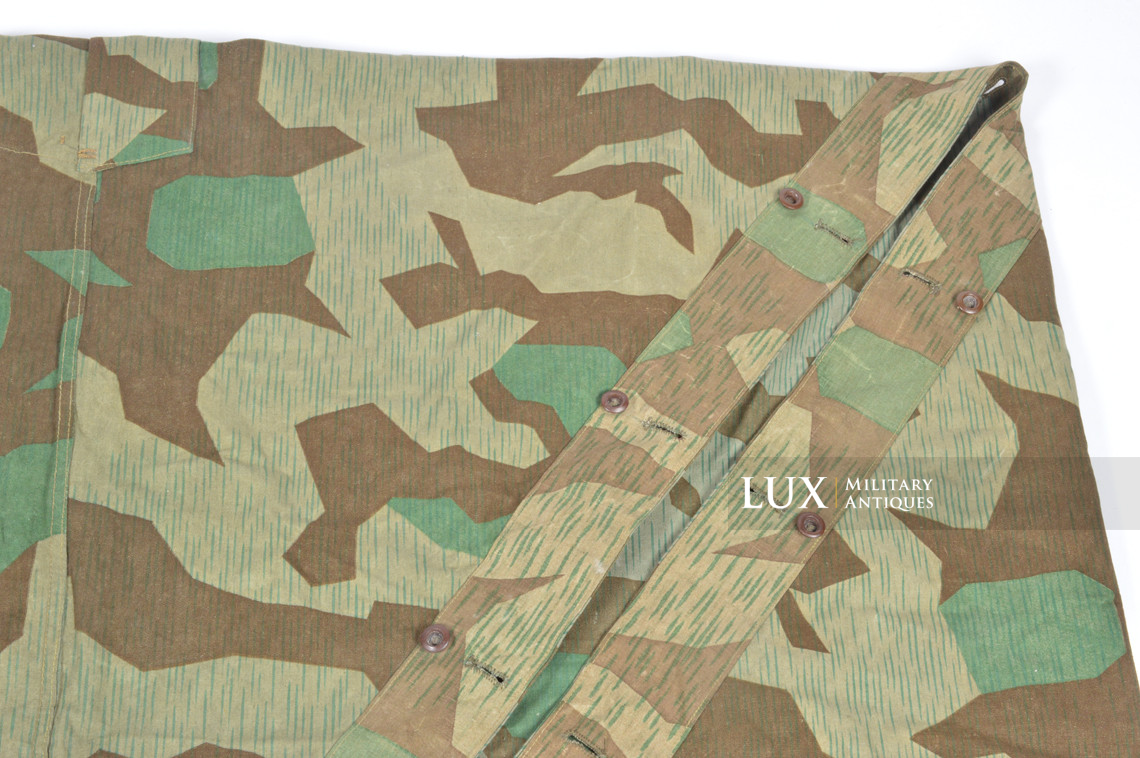 German Heer / Luftwaffe splinter camouflage shelter quarter / poncho, « 1945 » - photo 10
