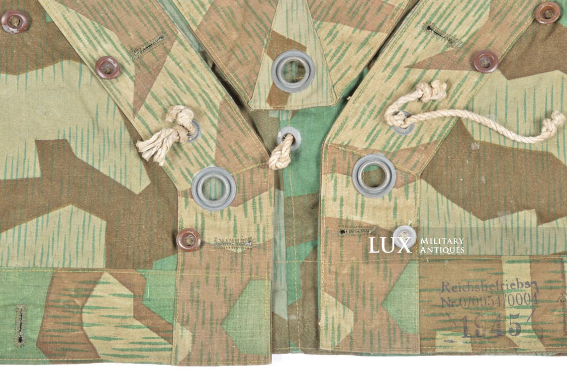 German Heer / Luftwaffe splinter camouflage shelter quarter / poncho, « 1945 » - photo 12