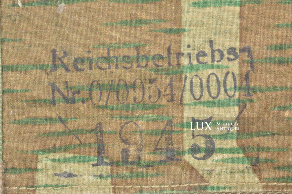 German Heer / Luftwaffe splinter camouflage shelter quarter / poncho, « 1945 » - photo 13