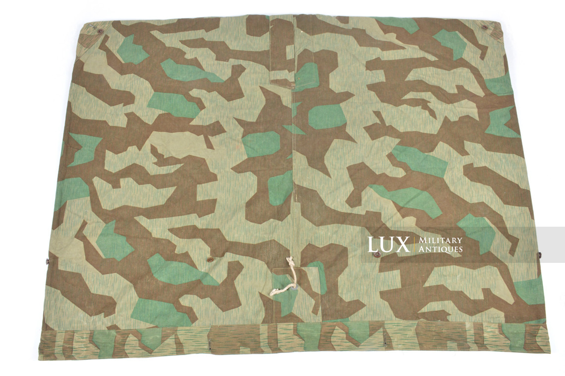 German Heer / Luftwaffe splinter camouflage shelter quarter / poncho, « 1945 » - photo 14