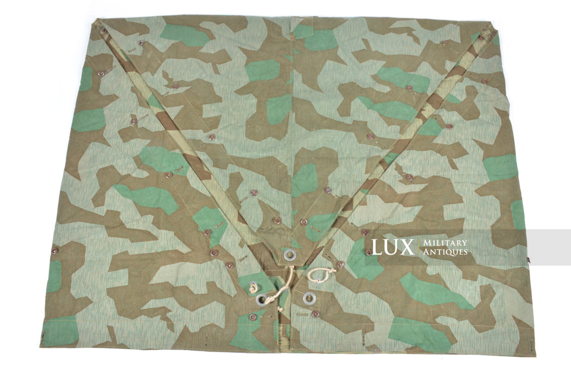 German Heer / Luftwaffe splinter camouflage shelter quarter / poncho, « 1945 » - photo 20
