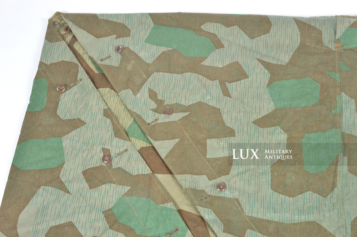 German Heer / Luftwaffe splinter camouflage shelter quarter / poncho, « 1945 » - photo 22