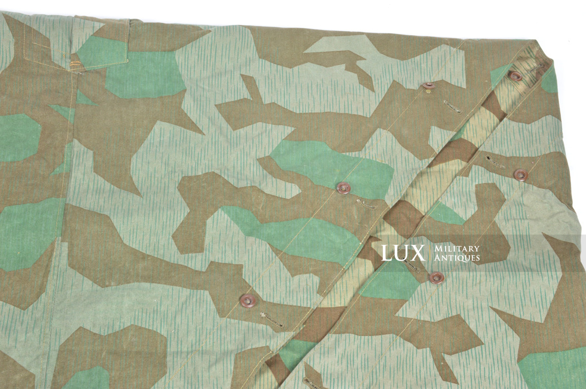 German Heer / Luftwaffe splinter camouflage shelter quarter / poncho, « 1945 » - photo 23