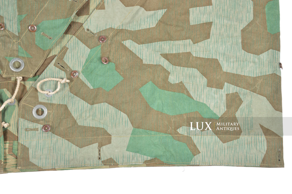German Heer / Luftwaffe splinter camouflage shelter quarter / poncho, « 1945 » - photo 24