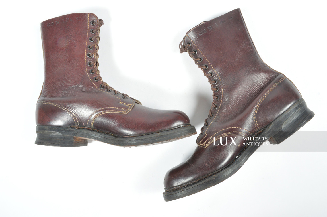 Unissued German paratroopers jump boots, « 1944 » - photo 8