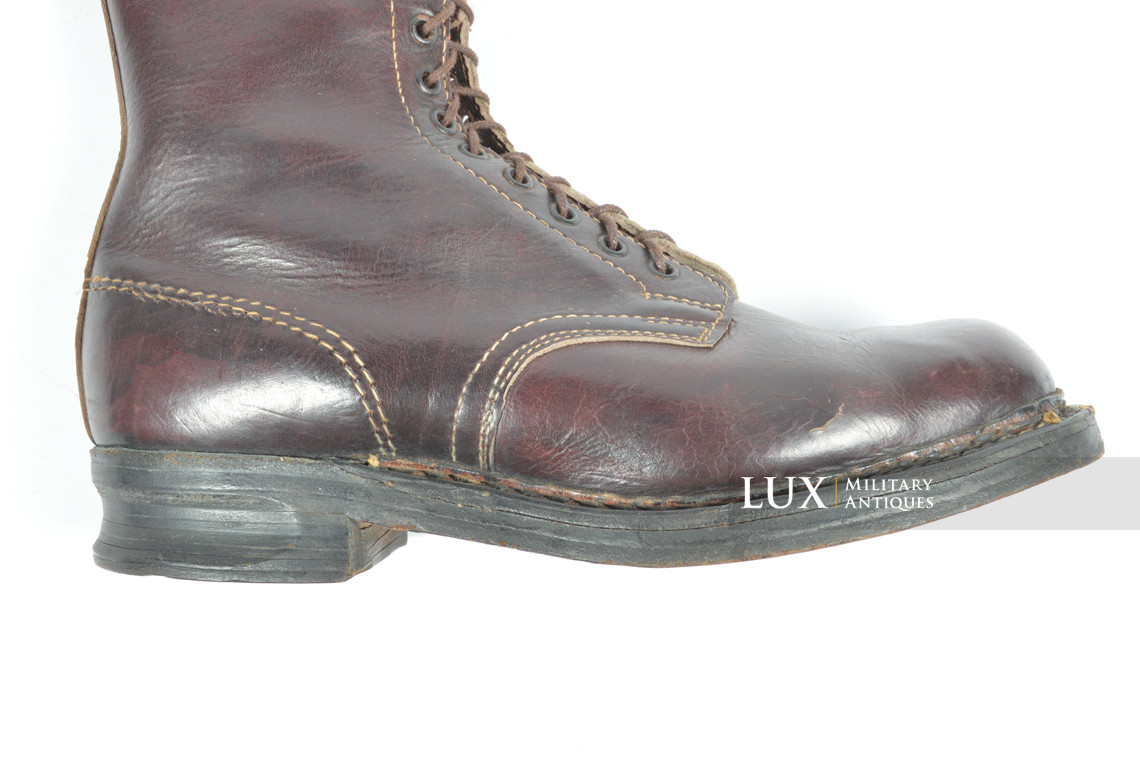 Unissued German paratroopers jump boots, « 1944 » - photo 11