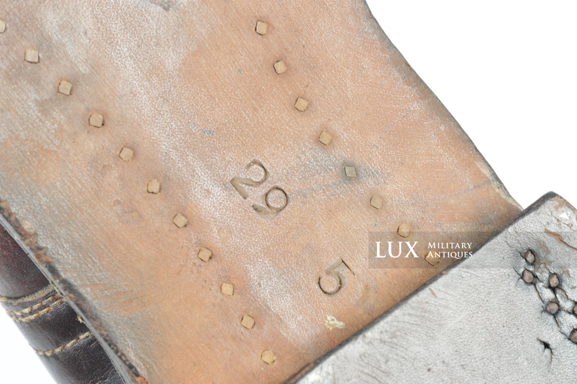 Unissued German paratroopers jump boots, « 1944 » - photo 24
