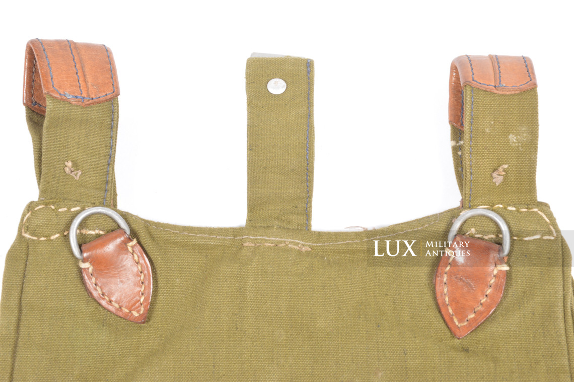 Rare sac à pain Luftwaffe précoce en toile verte, « L.B.A.(S.)40 » - photo 14