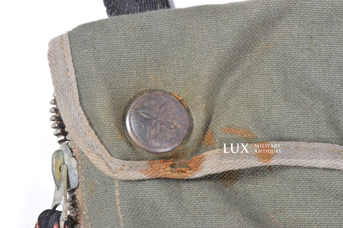 Earliest German paratrooper gas mask carry bag, « Auer » - photo 10
