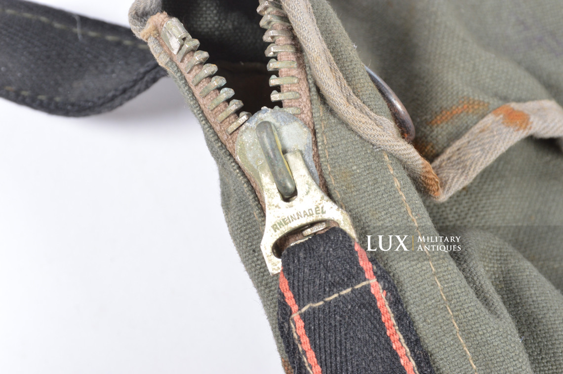 Earliest German paratrooper gas mask carry bag, « Auer » - photo 25
