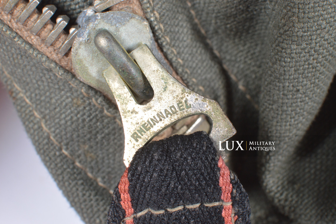 Earliest German paratrooper gas mask carry bag, « Auer » - photo 32