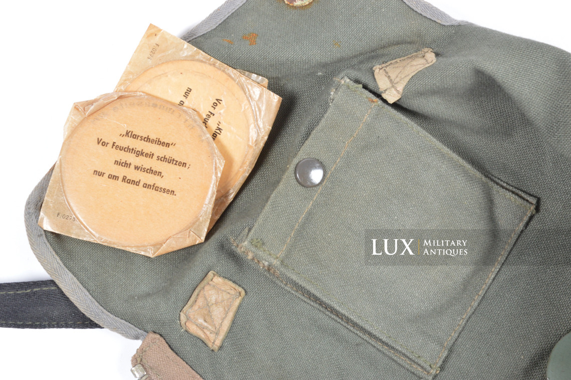 Earliest German paratrooper gas mask carry bag, « Auer » - photo 36