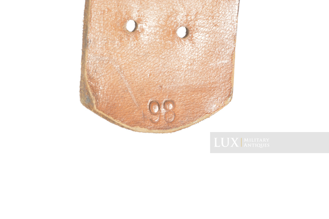 German late-war leather belt, « RBNr.0/0633/0041 » - photo 13