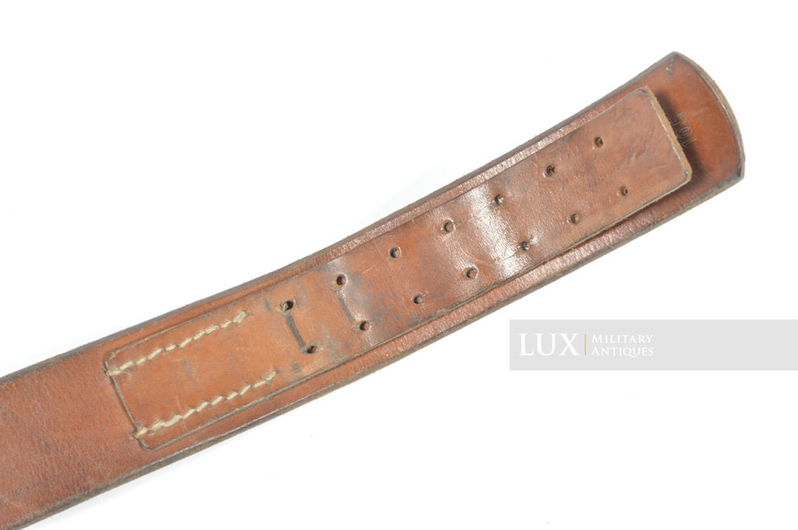 Late-war Heer / Waffen-SS leather belt, « 1943 » - photo 13