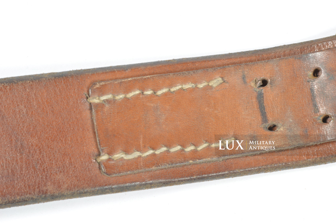 Late-war Heer / Waffen-SS leather belt, « 1943 » - photo 14