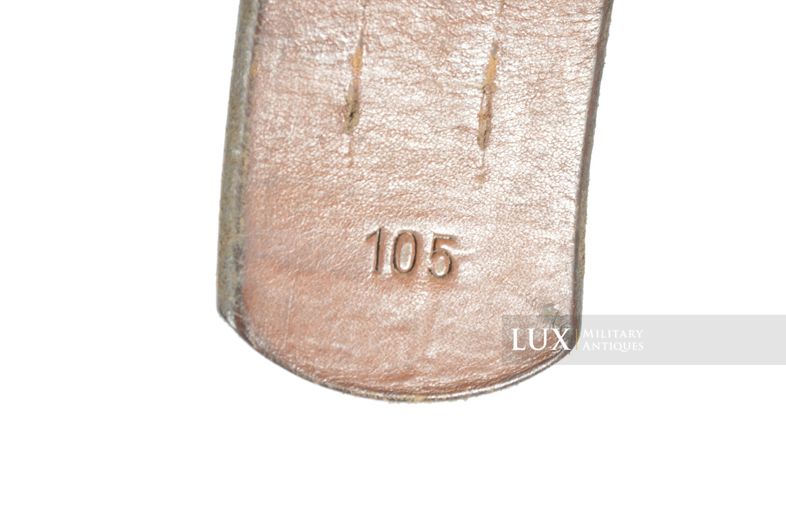 Late-war Heer / Waffen-SS leather belt, « 1943 » - photo 15
