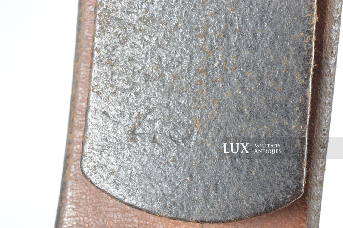 Late-war Heer / Waffen-SS leather belt, « 1943 » - photo 10