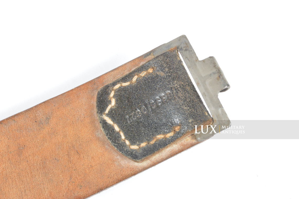 German late-war leather belt, RBNr « 0/0396/0027 » - photo 9
