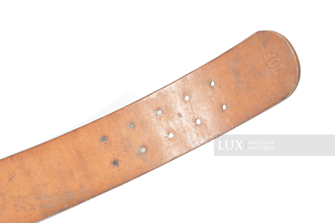 German late-war leather belt, RBNr « 0/0396/0027 » - photo 12