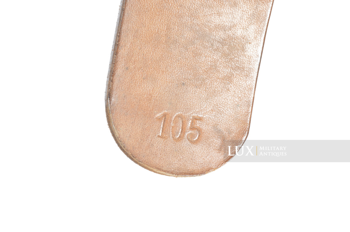 German late-war leather belt, RBNr « 0/0396/0027 » - photo 13