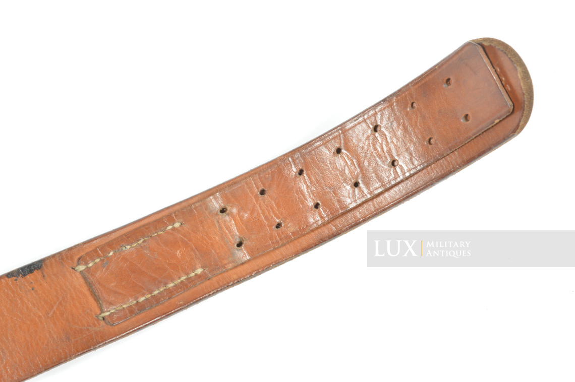 Early-war Heer / Waffen-SS leather belt, « 1941 » - photo 12