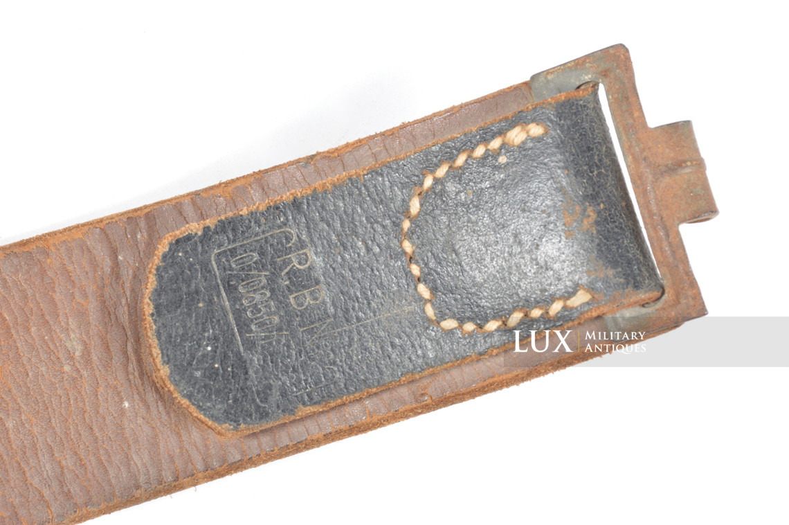 German late-war leather combat belt, « RBNr 0/0850/0188 » - photo 9