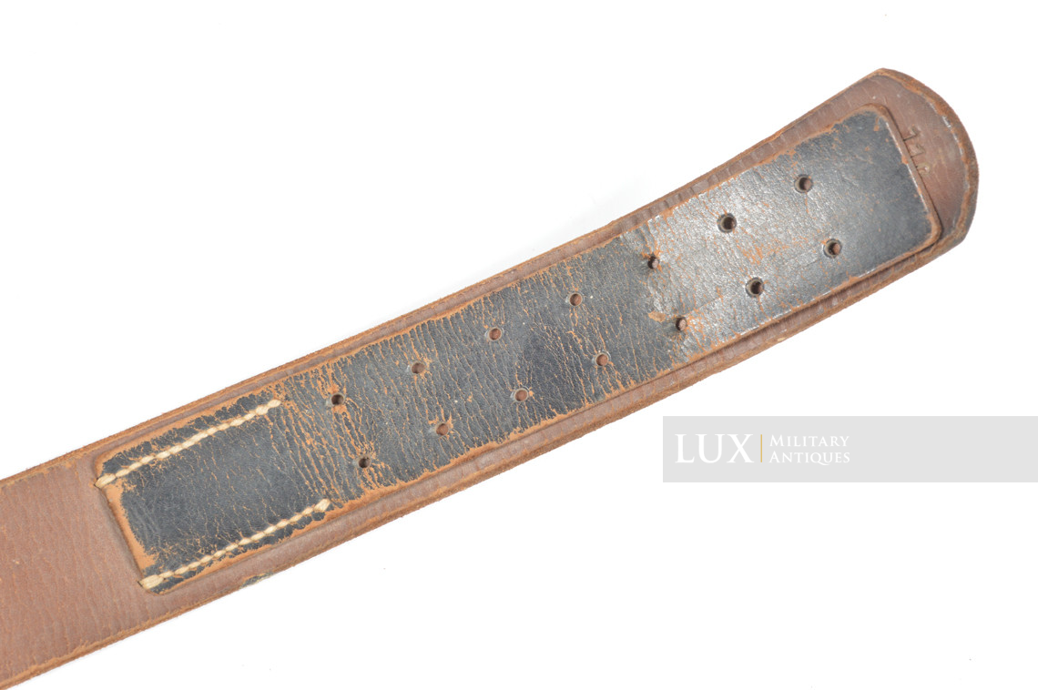 German late-war leather combat belt, « RBNr 0/0850/0188 » - photo 13