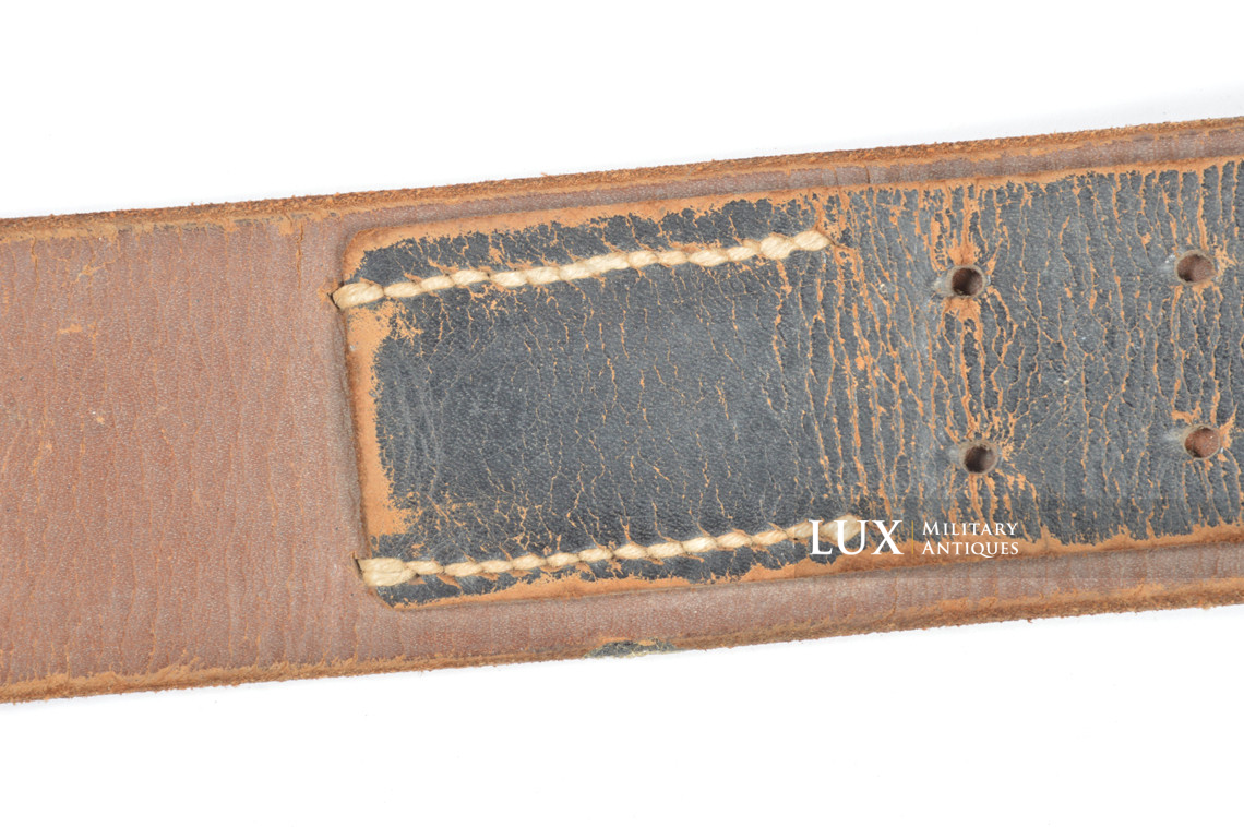 German late-war leather combat belt, « RBNr 0/0850/0188 » - photo 14