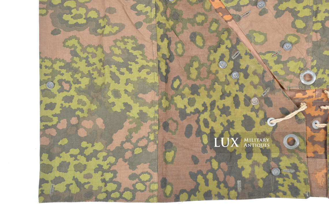 Late-war Waffen-SS camouflage shelter quarter / poncho, « Oakleaf » - photo 8