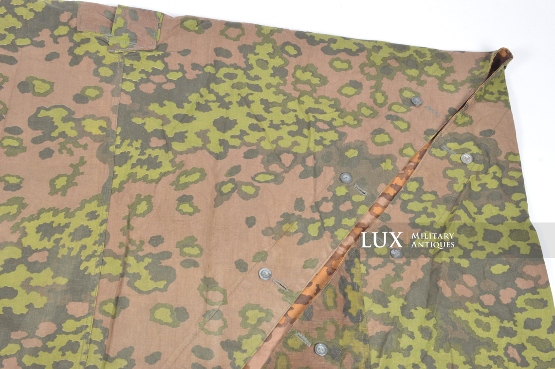 Late-war Waffen-SS camouflage shelter quarter / poncho, « Oakleaf » - photo 10