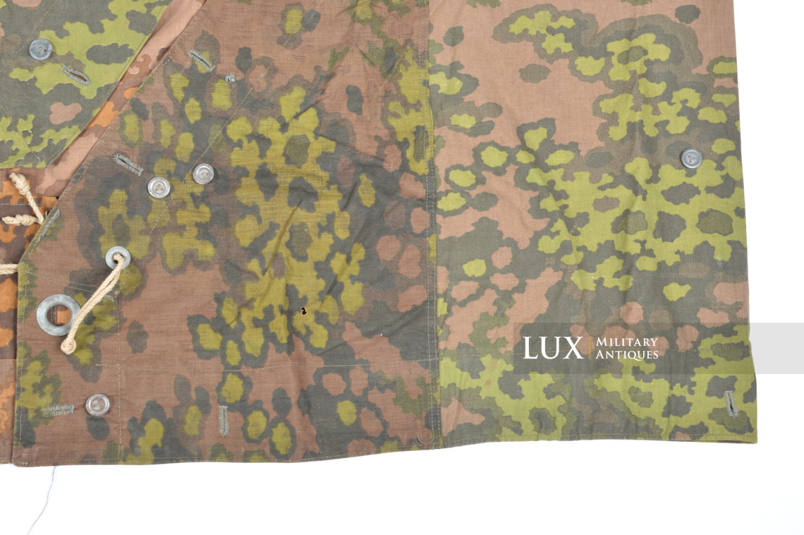Late-war Waffen-SS camouflage shelter quarter / poncho, « Oakleaf » - photo 11