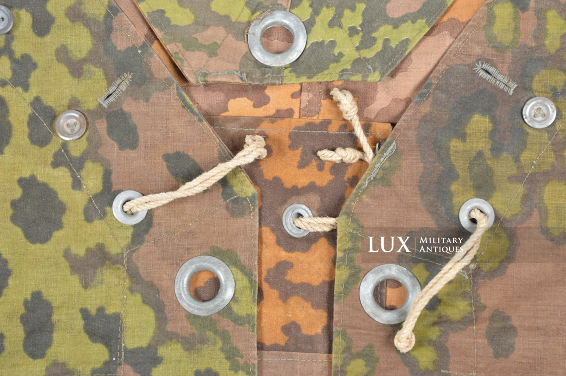 Late-war Waffen-SS camouflage shelter quarter / poncho, « Oakleaf » - photo 12
