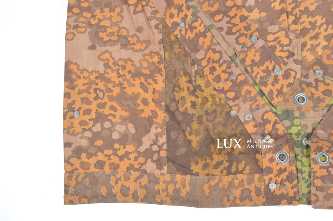 Late-war Waffen-SS camouflage shelter quarter / poncho, « Oakleaf » - photo 20