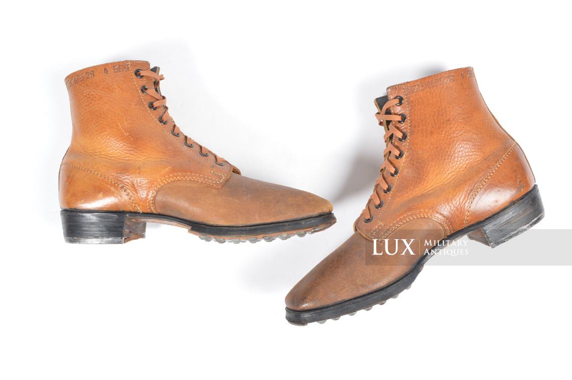 Unissued late-war German low ankle combat boots, « RBNr » - photo 8