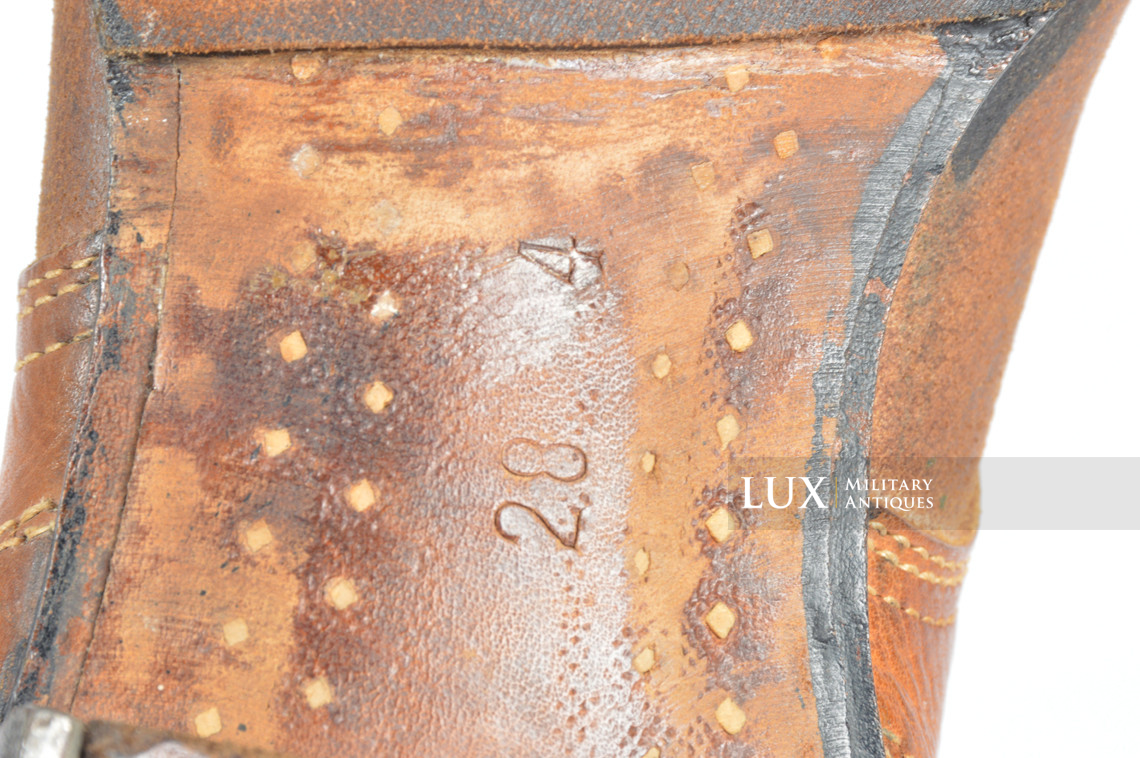 Unissued late-war German low ankle combat boots, « RBNr » - photo 20